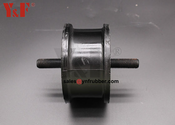 Nắp hấp thụ sốc rung động nhỏ Nắp cao su tròn màu đen